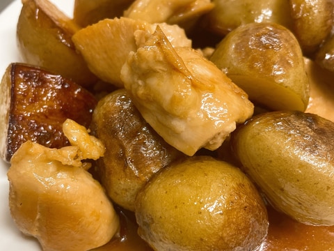 じゃがいもがより美味しく感じる、胸肉との甘辛炒め!